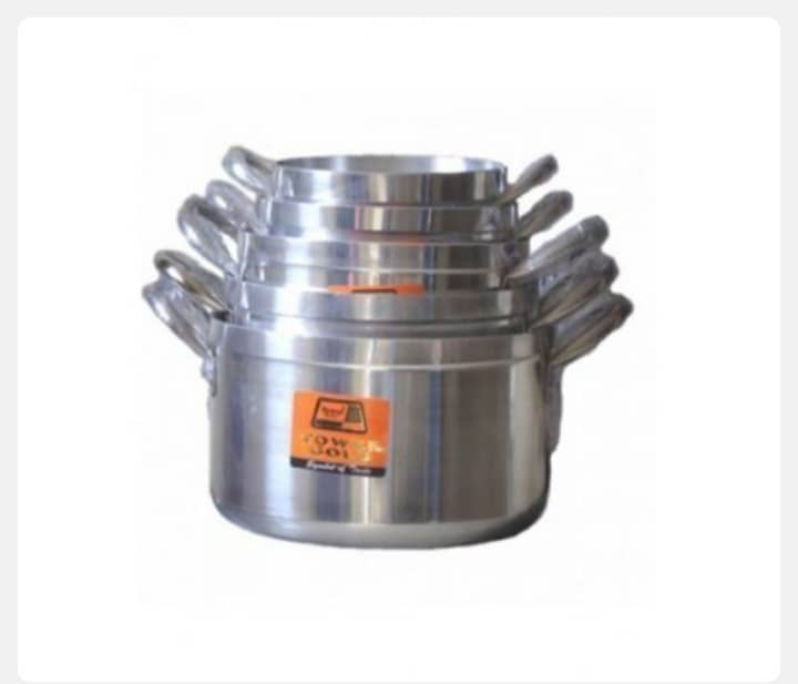 Aluminium cookware set for cookware section